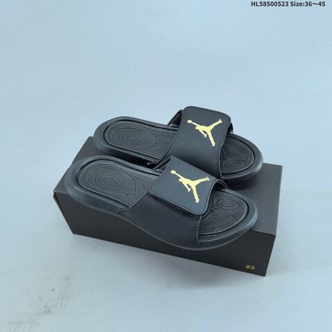 Jordan Hydro XI Retro Black With Gold Jumpman 36 45 Casual - Unisex (BS-65898)