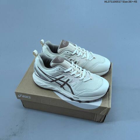 ASICS Amplifoam Trail Running Shoe Off White Navy Beige EU 36-45 - Unisex (BS-68827)