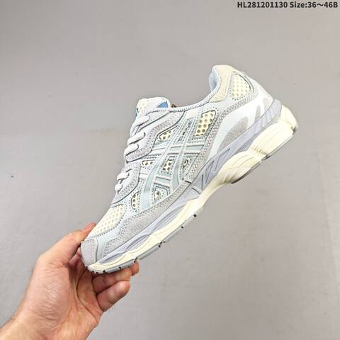 ASICS Gel-NYC Cream Light Grey Blue EU 36-46 Running Shoe Running Sneakers Unisex BS-69202