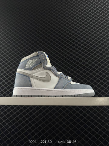 Jordan Air Jordan 1 Retro High OG Black Blue White Grey EU 36-46 Basketball Shoe - Unisex BS-80583