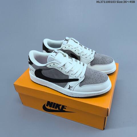 Jordan Air Jordan 1 Low x Travis Scott White Black Red EU 36-45 Lifestyle - Unisex (BS-67128)
