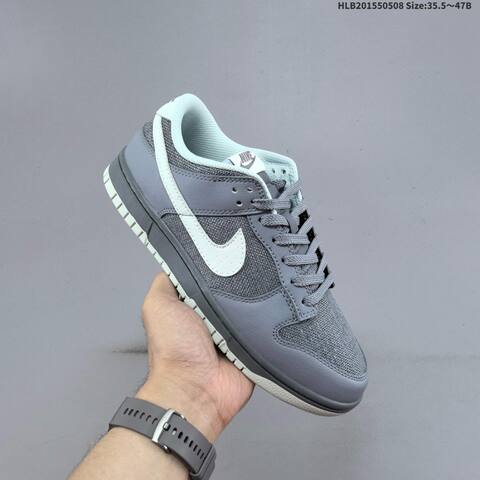 Nike SB Dunk Low Zoom Air Cool Grey Light Bone Light Blue EU 35 5-47 Skate Shoe - Unisex BS-60463