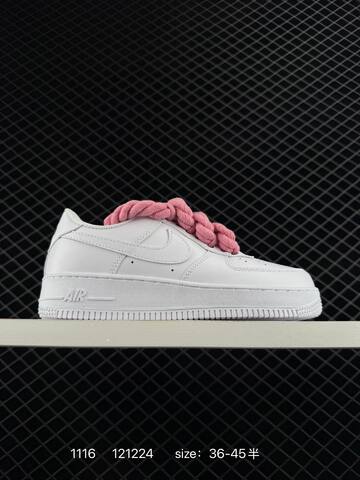 Nike Air Force 1 07 Red White Black White-pink Rope Laces EU 36-45 Lifestyle - Unisex (BS-74173)