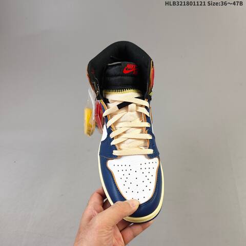Jordan Air Jordan 1 Retro High OG Sail Navy Red Black EU 36-47 Basketball - Unisex (BS-63313)