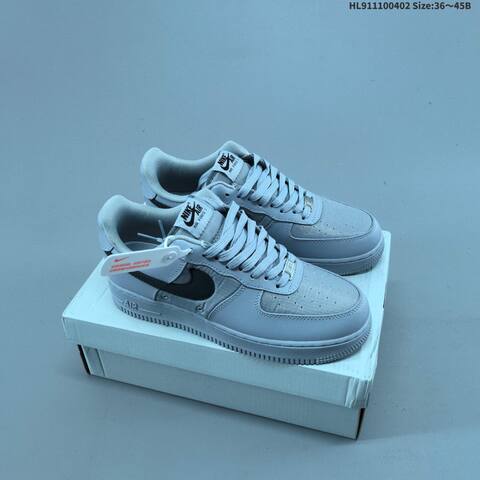 Nike Air Force 1 07 Wolf Grey Black White EU 36-45 Sneaker - Unisex (BS-60976)