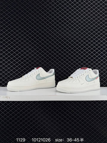 Nike Air Force 1 07 White Light Blue 35 5 Casual - Women's (BS-73936)
