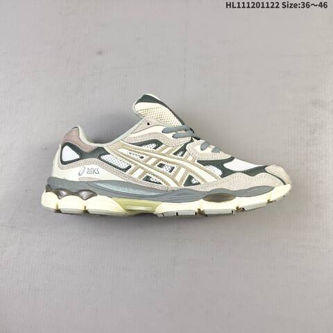 ASICS GEL-NYC Cream Dark Grey Sage Beige EU 36-46 Running Shoe Running Sneakers - Unisex (BS-69247)