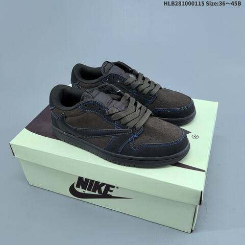 Nike Air Jordan 1 Low OG SP Dark Brown Black With Blue Stitching 36 45 Casual - Unisex (BS-66959)
