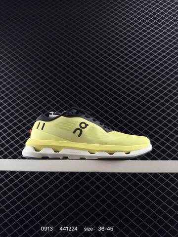 On Cloudzone Neon Yellow Black White EU 36-45 Running Shoe Running Sneakers - Unisex (BS-85497)
