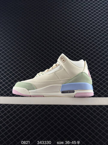 Jordan Air Jordan 3 Spizike Low Sail Light Green Pink Blue EU 36-45 Basketball Shoe - Unisex (BS-80865)