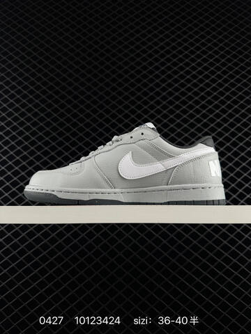 Nike Big Low Light Grey White Black 36-40 5 Casual - Unisex (BS-71828)