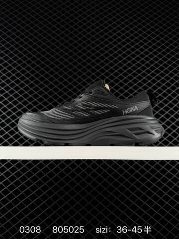 HOKA ONE ONE Bondi 8 Black White EU 36-45 Running Shoe Running Sneakers - Unisex (BS-86298)
