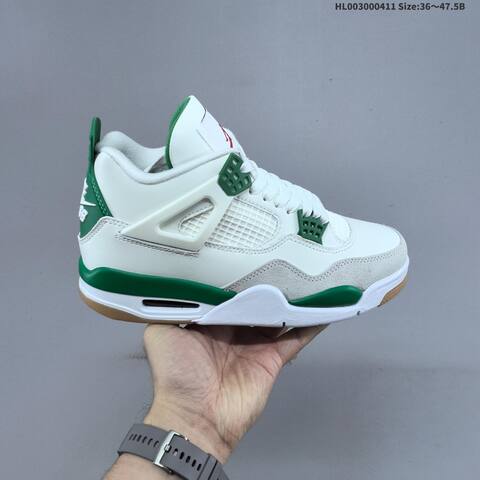 Jordan Nike SB x Air Jordan 4 Retro SP Pine Green Sail White Pine Green Gum EU 36-47 5 Skate - Unisex (BS-66239)