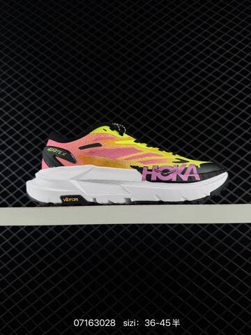 HOKA ONE ONE Mafate X Yellow Pink Black White EU 36-45 Running Shoe Running Sneakers - Unisex (BS-86155)