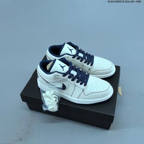 Jordan Air Jordan 1 Low White Red Gold EU 36-46 Lifestyle - Unisex (BS-65960)