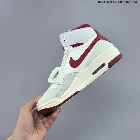 Jordan Air Jordan Legacy 312 White Burgundy Cream Gold 36 46B Basketball - Women's (BS-67245)