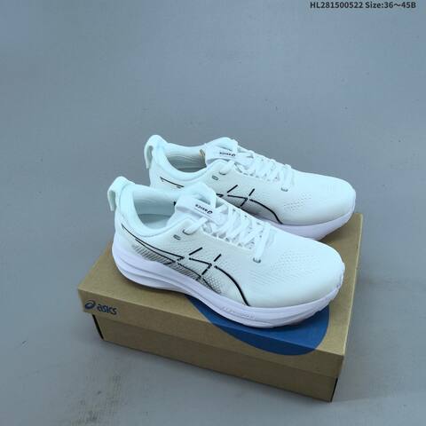 ASICS Gel-Kayano 33 White Black Pale Lilac EU 36-45 Running Shoe Running Sneakers - Unisex (BS-68810)