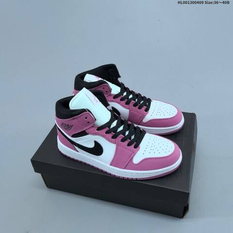 Air Jordan 1 Mid Berry AIR JORDAN 1 Aj1 Lifestyle (BS-66271)