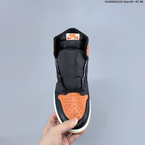 Jordan Air Jordan 1 High OG Shattered Backboard Black Orange White EU 36-47 5 Basketball - Unisex (BS-67166)