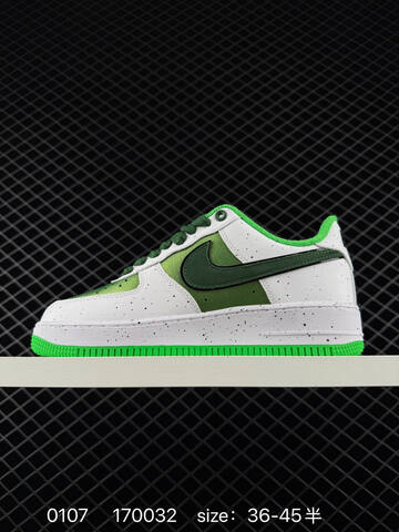Nike Air Force 1 Low DOAF White Green Orange EU 36-45 5 Lifestyle - Unisex (BS-73270)