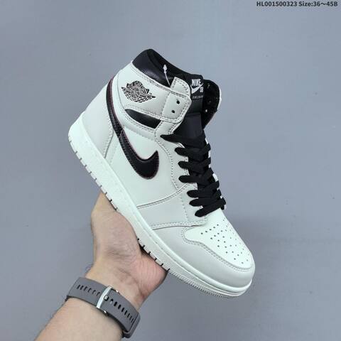 Nike x Air Jordan 1 Retro High OG Light Bone AIR JORDAN 1 Aj1 Lifestyle BS-66459