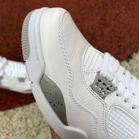 Jordan Air Jordan 4 CT8527-100 White Grey Black Basketball Shoe BS-87257