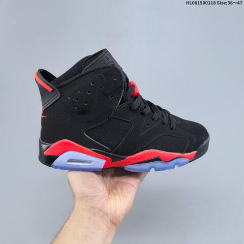 Jordan Air Jordan 6 Black Red Blue 36 47 Basketball - Unisex (BS-66926)