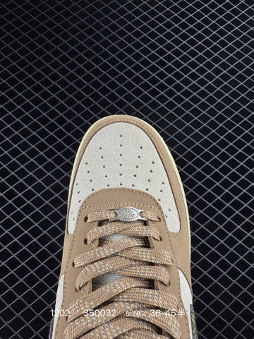 Nike Air Force 1 07 Tan Cream With Patterned Swoosh EU 36-45 5 Lifestyle - Unisex (BS-73895)