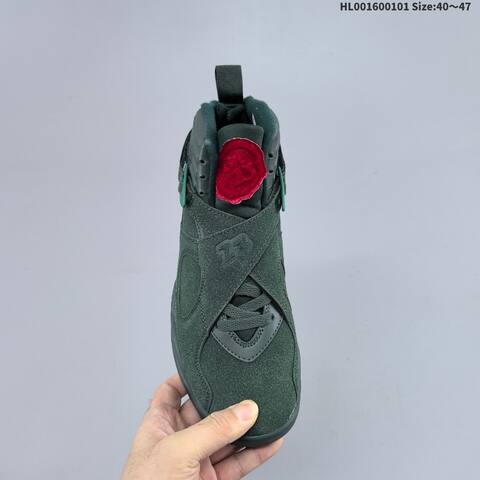 Jordan Air Jordan 8 Retro Premium Bin 23 Green Red EU 40-47 Basketball - Men's (BS-67149)