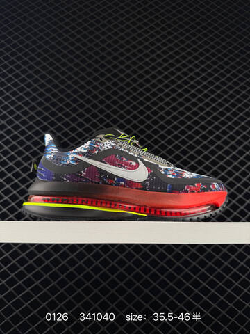 Nike Air Zoom Pegasus Premium Black White Multicolor With Red Orange Accents And Neon Yellow 35 5-46 5 Running - Unisex (BS-72951)