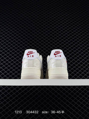 Nike Air Force 1 07 Low Cream White With Red Accents EU 36-45 5 Lifestyle - Unisex (BS-73731)