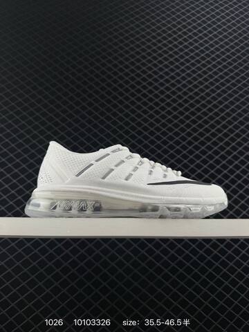 Nike Air Max 2016 Black White And White Black 35 5-46 5 Running - Unisex (BS-74543)