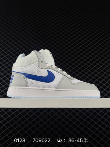Nike Court Borough Mid White Blue EU 36-45 Casual - Unisex (BS-72916)