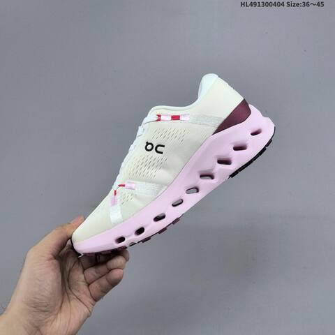 On Cloudsurfer 2 Ivory Light Pink Burgundy EU 36-45 Running Shoe Running Sneakers - Unisex (BS-69641)