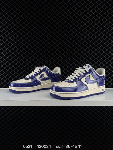 Nike Air Force 1 07 Navy Blue Cream White EU 36-45 Skate - Unisex (BS-71329)