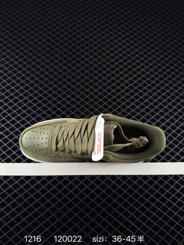 Nike Air Force 1 07 Low Olive Green Suede White EU 36-45 Lifestyle - Unisex (BS-73676)