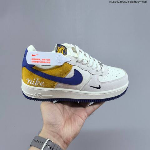 Nike Air Force 1 07 Low White Navy Red Yellow EU 36-45 Sneaker - Unisex BS-60158