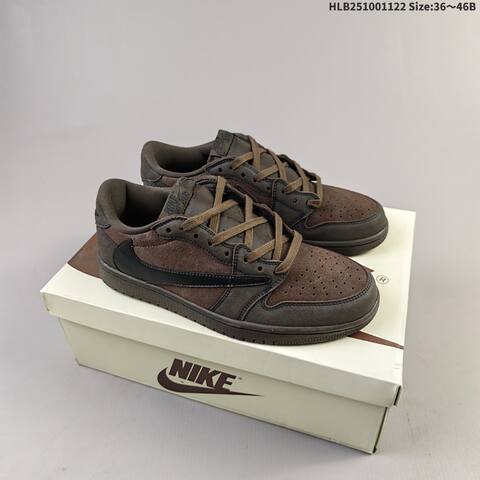 Jordan Air Jordan 1 Low x Travis Scott White Blue EU 36-46 Lifestyle - Unisex (BS-63243)