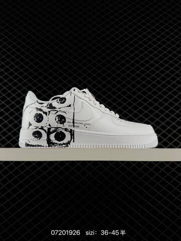 Nike Air Force 1 07 White Black Navy Blue EU 36-45 Casual - Unisex (BS-70161)