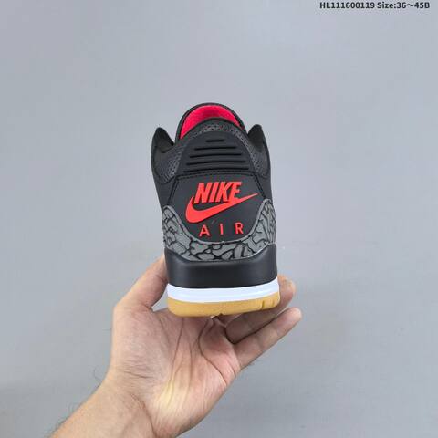 Jordan Air Jordan 3 Retro Black Green Gold 36 45 Basketball - Unisex (BS-66921)