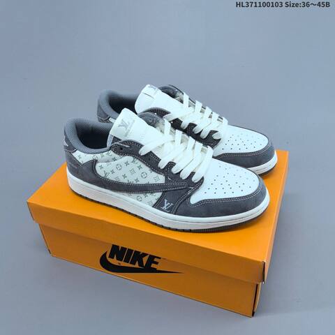 Jordan Air Jordan 1 Low x Travis Scott White Black Red EU 36-45 Lifestyle - Unisex (BS-67128)