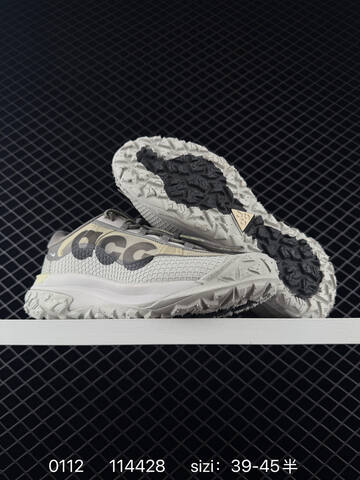 Nike ACG Mountain Fly 2 Low GTX Grey Black White With Orange Laces 39-45 Trail - Unisex (BS-73178)
