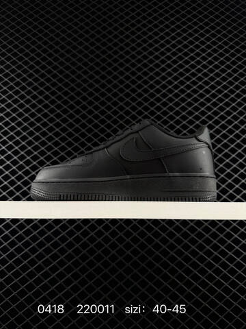 Nike Air Force 1 07 Low Triple Black 40-45 Lifestyle - Men's (BS-72021)