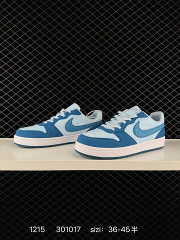 Nike Court Borough Low Light Blue White EU 36-45 Casual - Unisex (BS-73692)