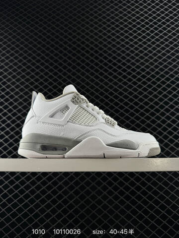 Jordan Air Jordan 4 Retro White Grey Blue Red Black EU 40-45 Basketball Shoe - Men's (BS-80552)
