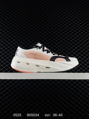 On Cloudboom Strike White Black Orange EU 36-45 Running Shoe Running Sneakers - Unisex BS-85250