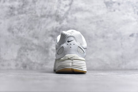Nike P-6000 White Grey Black Gum Running Shoe (BS-59681)