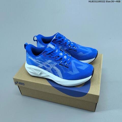 ASICS NOVABLAST 5 Blue White EU 36-46 Running Shoe Running Sneakers Unisex BS-68983