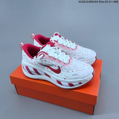 Nike Vomero Plus ReactX Air Zoom Red White Pink EU 35 5-46 Running Shoe - Unisex BS-62245