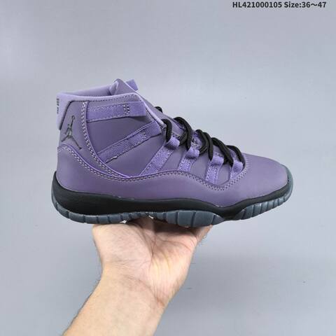 Air Jordan Air Jordan 11 Retro Purple Black Ice Blue 36 47 Basketball - Unisex (BS-67110)